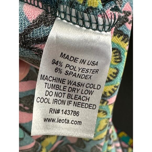 Leota Dress Women's S Multi Blue Pink Bright Floral Marche Fleur V-Neck Maxi - Picture 10 of 12